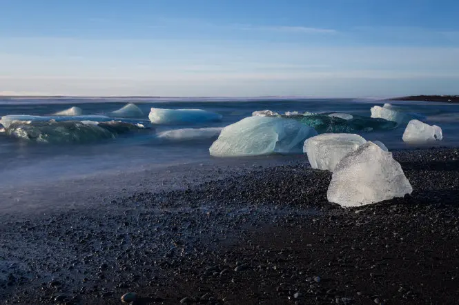 Jökulsárlón Beach in Iceland