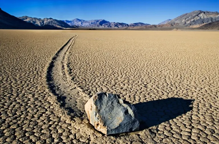 The Mystery Of The Walking Rocks In Death Valley, California