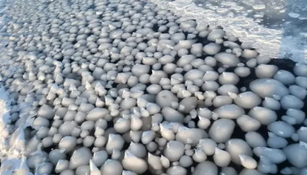 Thousands of 'Ice Eggs' Discovered on a Finnish Beach 1