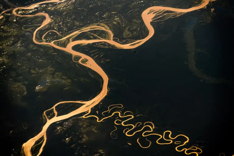 The Beauty Of The Amazon River System Captured From The Iss 1