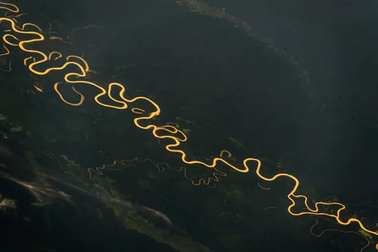 The Beauty Of The Amazon River System Captured From The Iss