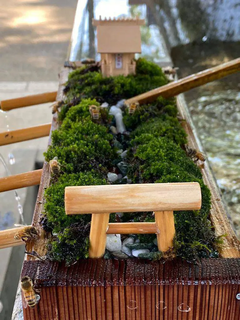 The Japanese Shrine That Built A Tiny Water Temple Just For Bees 3
