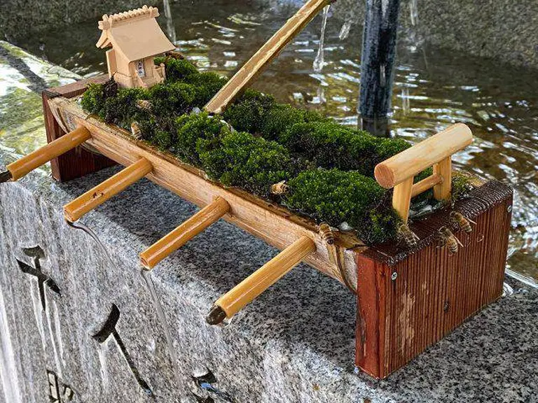 The Japanese Shrine That Built A Tiny Water Temple Just For Bees 6