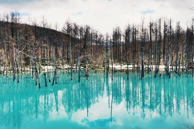 Astonishing Beauty Of The Sapphire-blue Pond In Japan 1