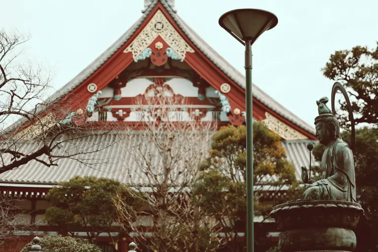 Praying For Peace At A 1,400-year-old Temple In Tokyo At The Start Of The Year 12