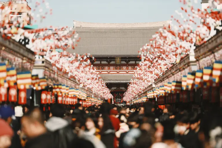 Praying For Peace At A 1,400-year-old Temple In Tokyo At The Start Of The Year 2