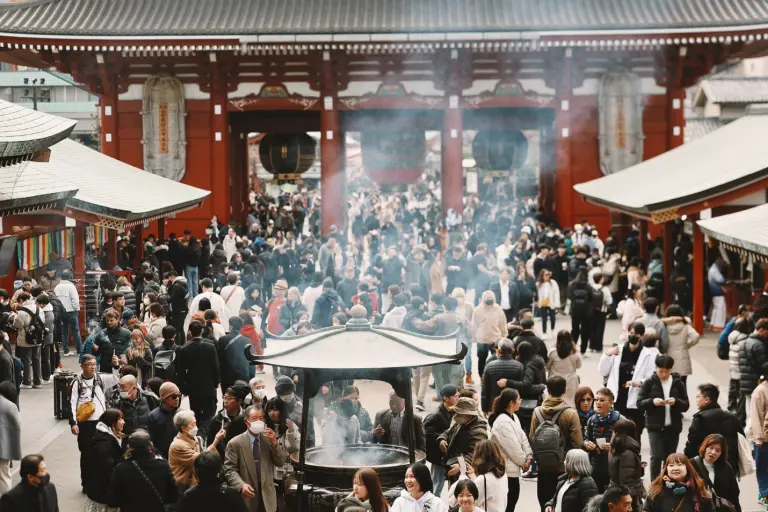 Praying For Peace At A 1,400-year-old Temple In Tokyo At The Start Of The Year 7