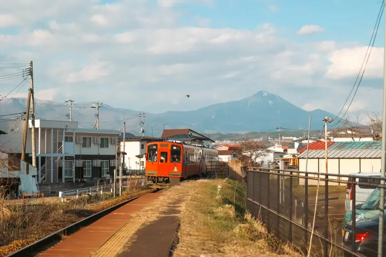 Mesmerized By The Timeless Charm Of A Train Station Immersed In Cherry Blossoms 9
