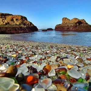 Glass beaches